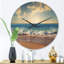 Horloge murale en bois Sea Sunset-63618326