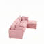 Canapé modulaire modulaire, ensemble de canapé en forme de L de 102 pouces pour le salon, canapé à 3 places confortable avec repose-pieds mobile, combinaison de bricolage, chenille-1116653586