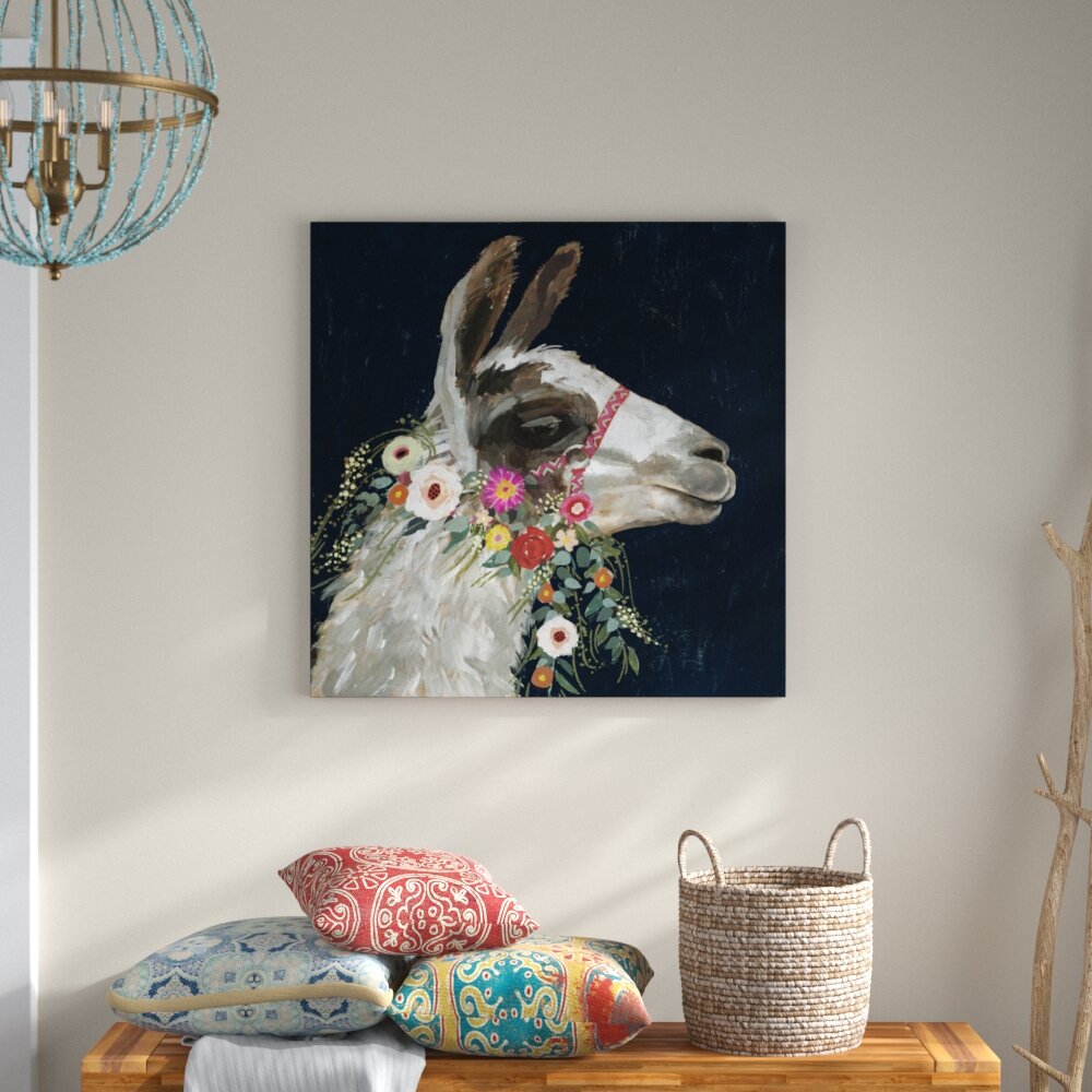 Leinwandbild Lovely Llama I von Victoria Borges