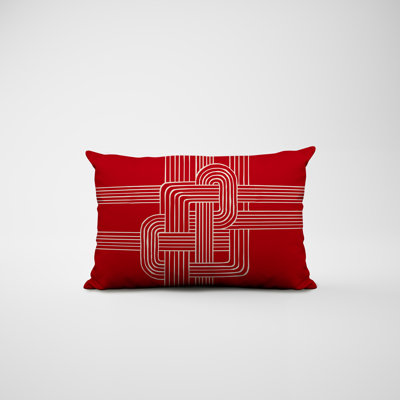 Polyester / Mélange de polyester Housse de coussin rectangulaire intérieure / extérieure lombaire et insert