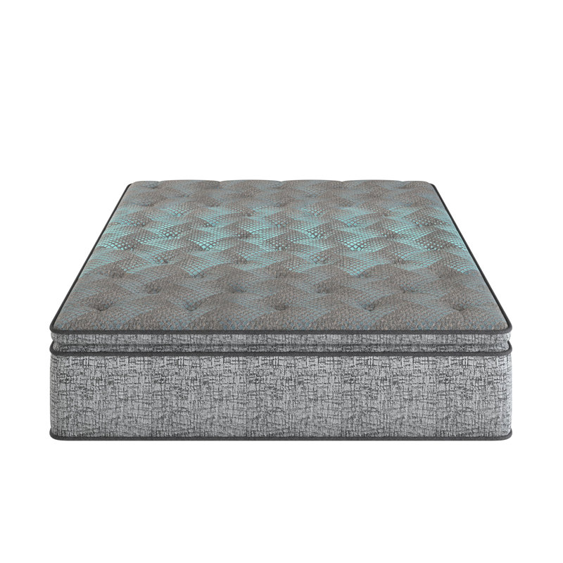 Matelas simple de 12 pouces avec mousse et ressorts ensachés individuels pour un sommeil tranquille, 12.2", Lit simple