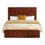 Solid Wood Platform Bed with Side Storage Drawers, Curved Headboard, and Wood Slat Support for Minimalist Bedrooms-129758723