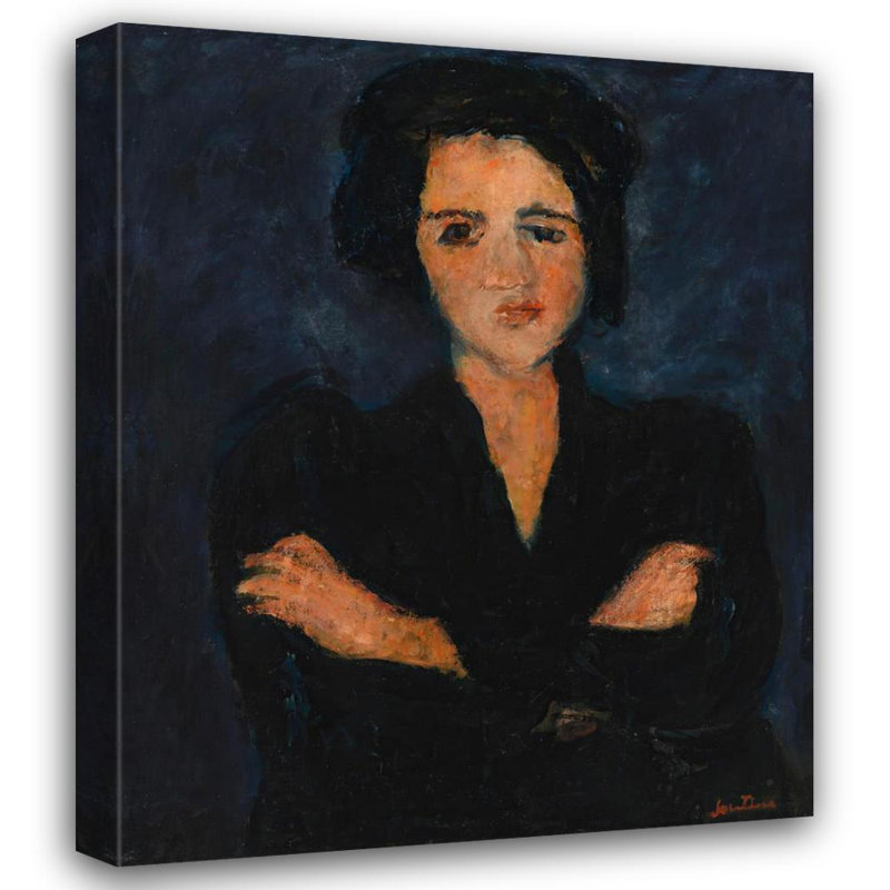 "Eve" par Chaïm Soutine - Toile tendue avec châssis, H 24 po x l 17 po