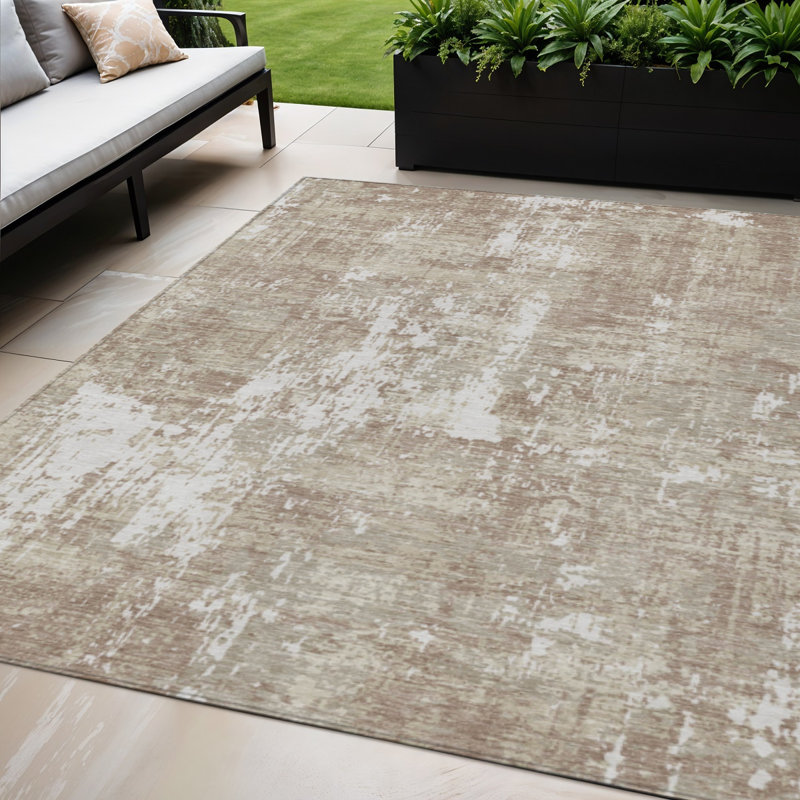 Tapis intérieur lavable abstrait 5 pi x 8 pi