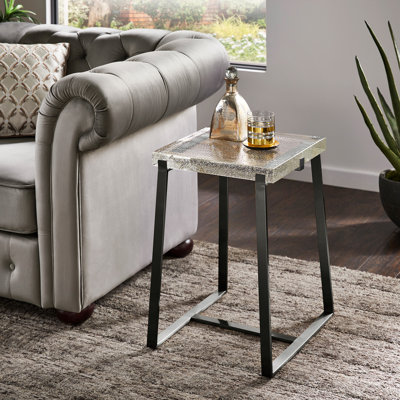 Degolier Glass Top End Table