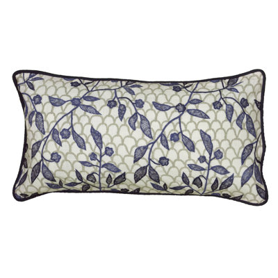 Floral Reversible Throw Pillow