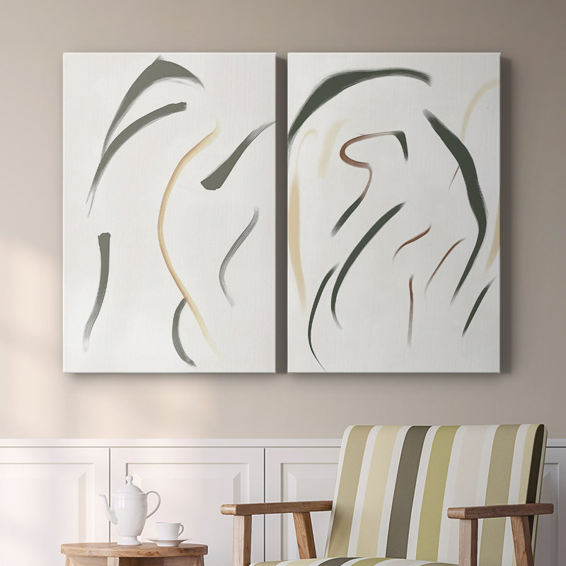 ABSTRACT Series DCCDXII - Toile tendue avec châssis de qualité supérieure - Prêt à être accroché, H 18 po x l 24 po