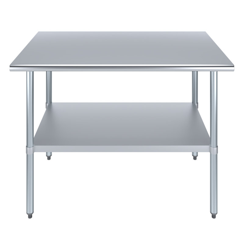 Stainless Steel Top Workbench, 35" H x 48" W x 30" D