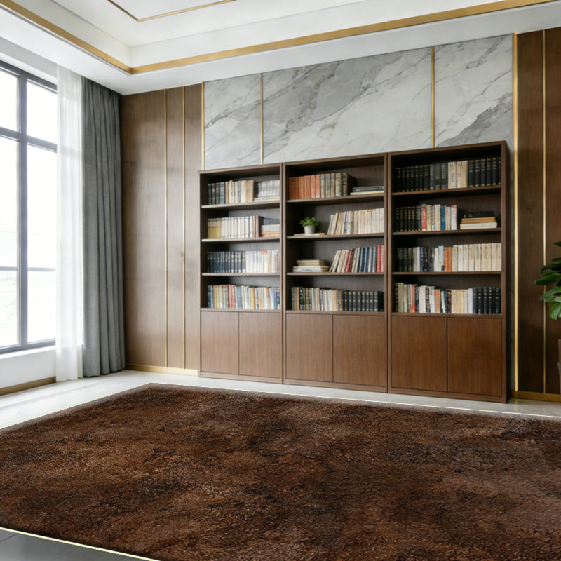 Brown Bedroom Area Rug: Ultra Fluffy Non-Slip Floor Carpet for Bedroom Living Room Nursery Playroom, Soft Shaggy Rug Home Decor (Brown)