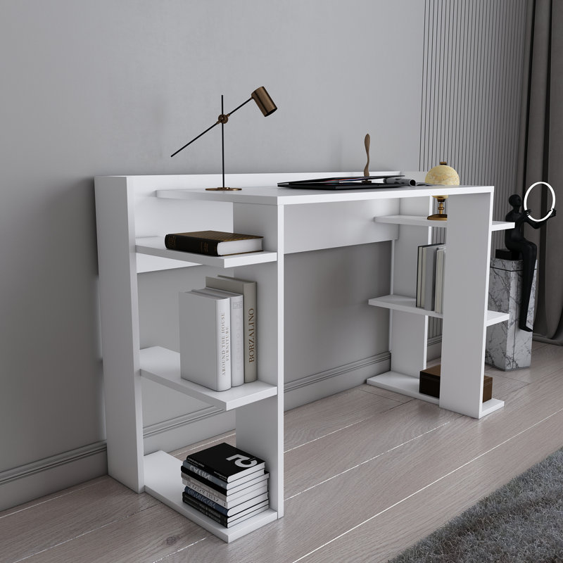 Klaiss Computer Desk, White