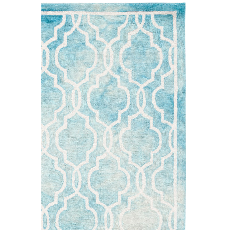 Tapis géométrique en laine touffeté à la main Chanal, Rectangle 8 pi x 10 pi