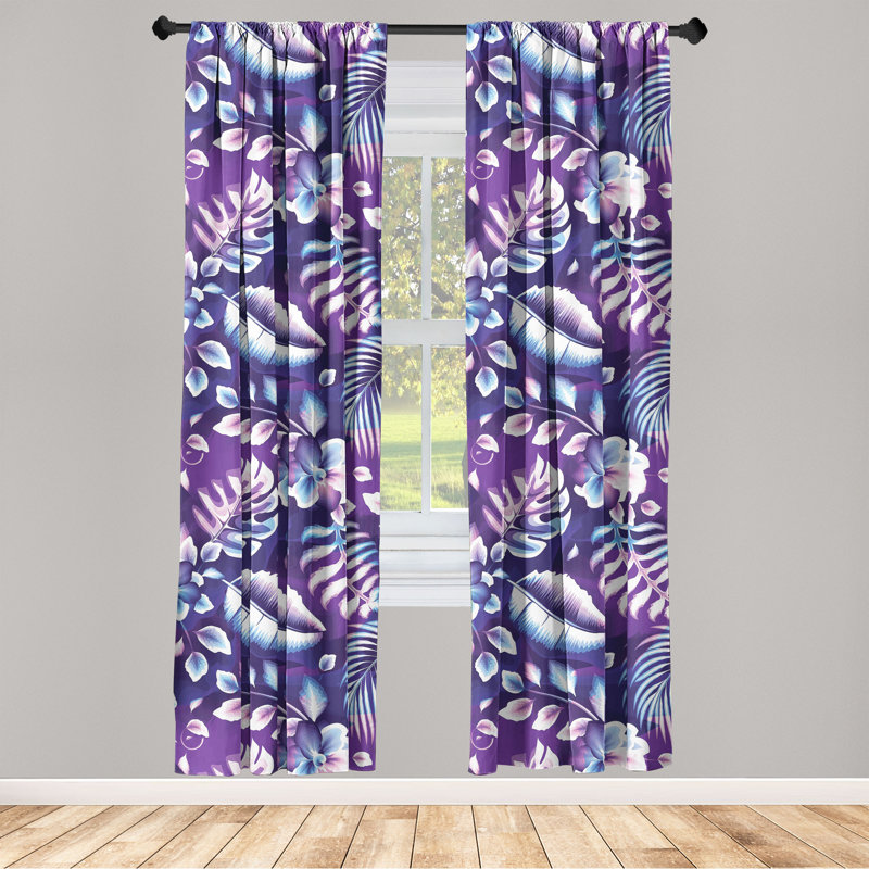 Semi Sheer Curtain Pair, 56" W x 63" H