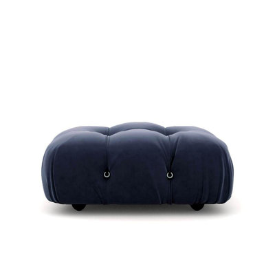 Bubble Sofa Ottoman - Midnight Blue Velvet