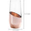 4 Piece 325ml Glass Flute Set