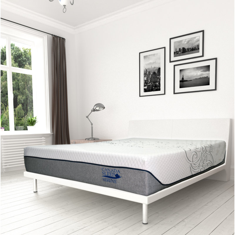 Matelas en mousse à mémoire moyenne à gel 12" serene, Double