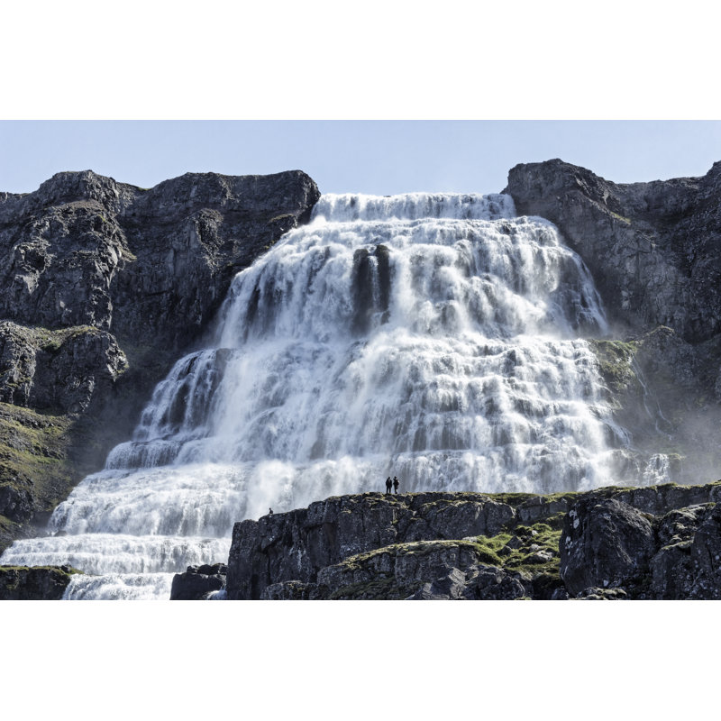 Edenburg Dynjandi Waterfall - Wrapped Canvas Print, 20cm H x 30cm W x 3.8cm D
