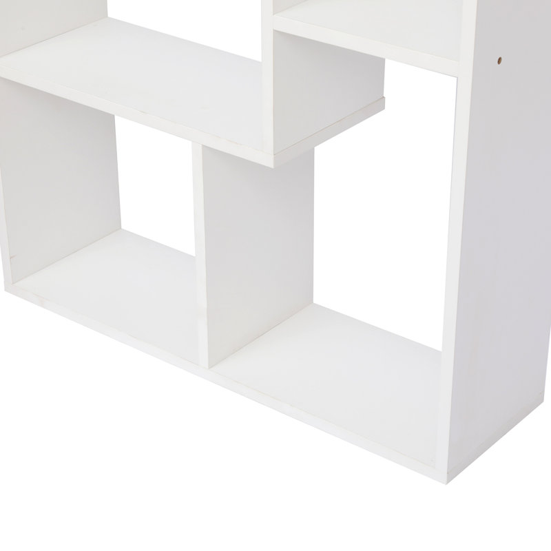 Étagère de présentation et bibliothèque, 5 niveaux, White