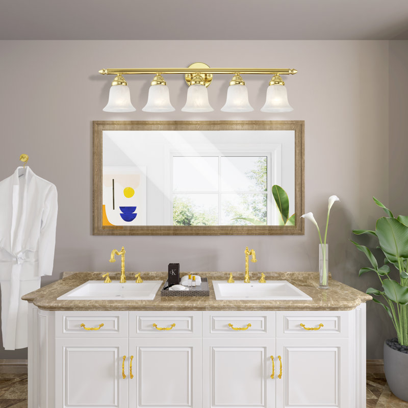 Hardin 5 - Light Dimmable Bath Bar, Polished Brass
