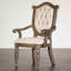 Chaise de salle à manger rustique 2pc