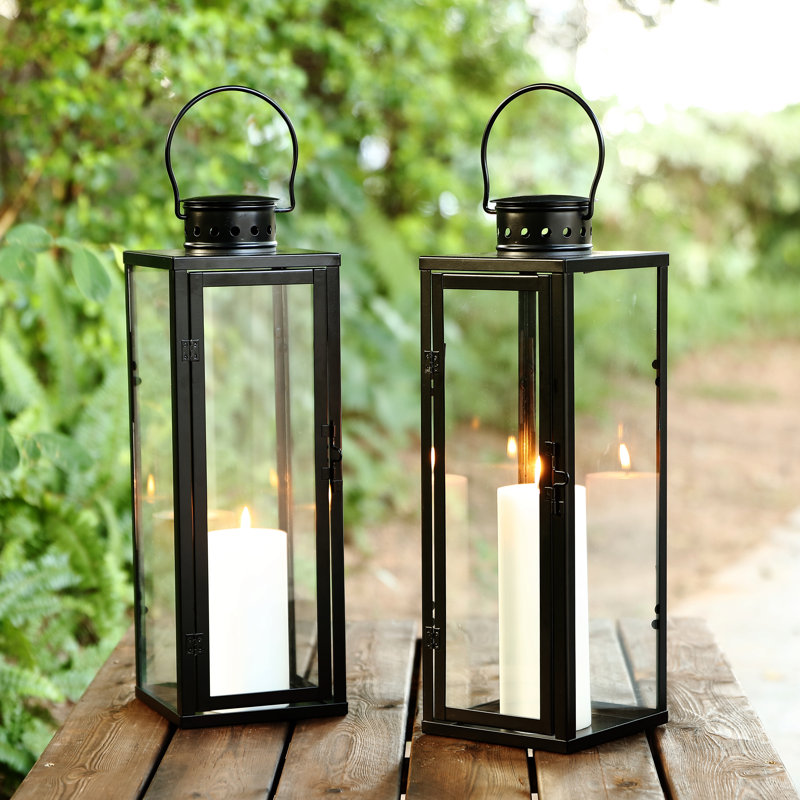 21.75'' H Metal Floor Lantern