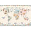 World Map Wallpaper Global Map Removable Nursery Map Wall Decor-1067895518-1067895331