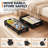 2-Pack Under Bed Storage Containers with Wheels and Clear Lids, Large Organizer Bins for Clothes Shoes Books
