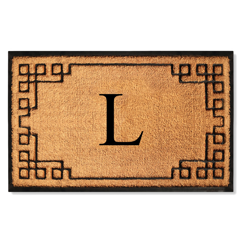 Tapis d'entrée antidérapant Monogram, L, L 30 po x L 48 po