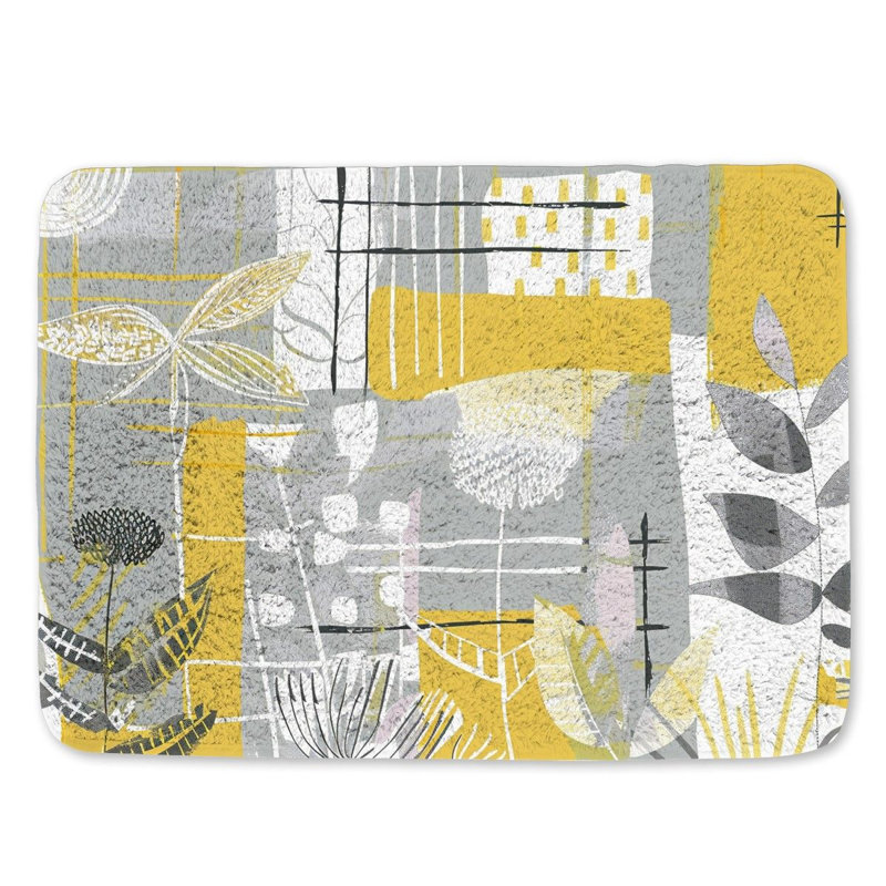 Lashira Microfiber / Microsuede Bath Mat, Single - 24" L x 17" W