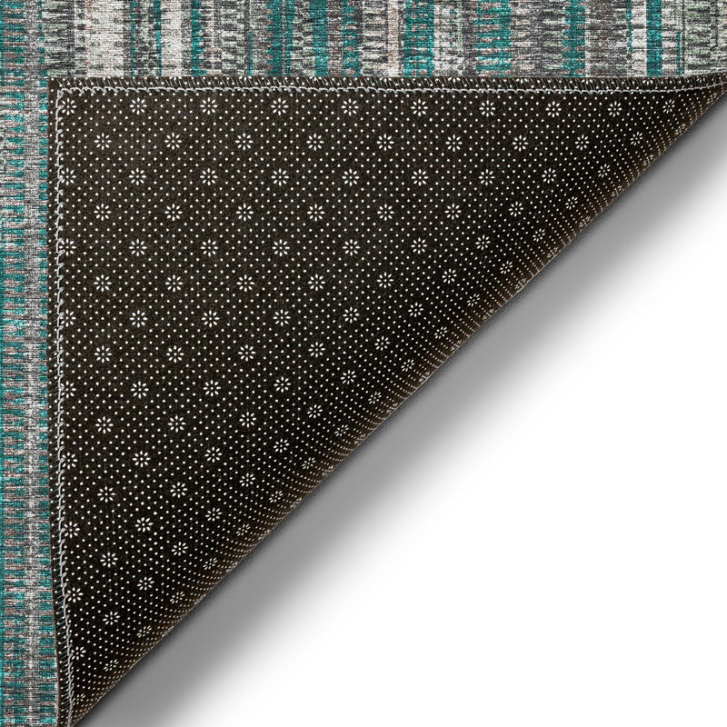 Aviral Washable Abstract Indoor / Outdoor Rug, Rectangle 8' x 10'