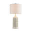 Lampe de table campagnarde 23,5 "avec abat-jour tambour blanc