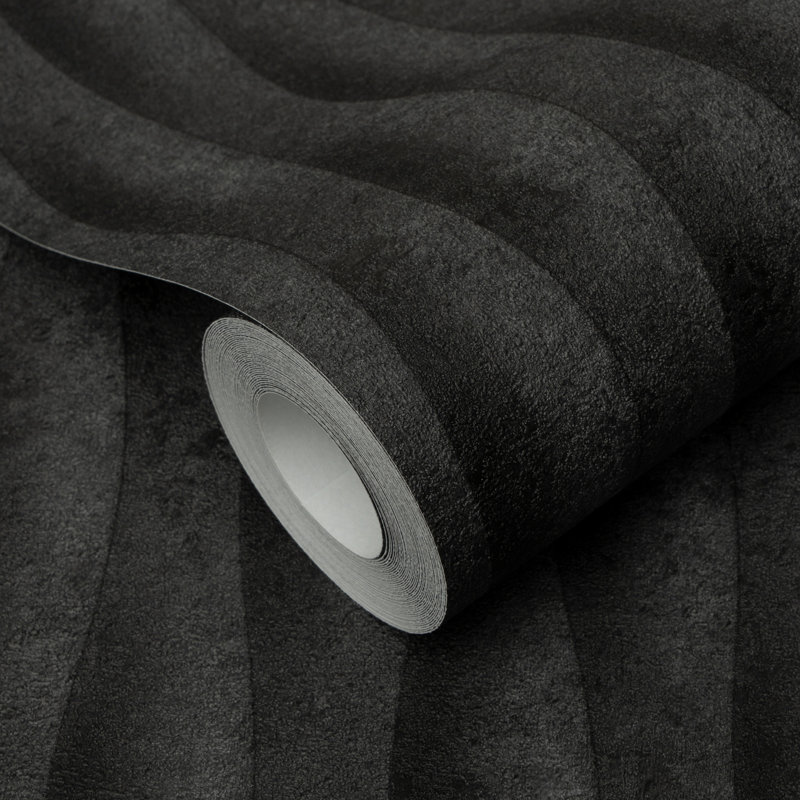 Papier peint illusion béton, Black