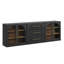 Ensemble de buffet modulaire 3 pièces - C + 2A - Ébène-173908062