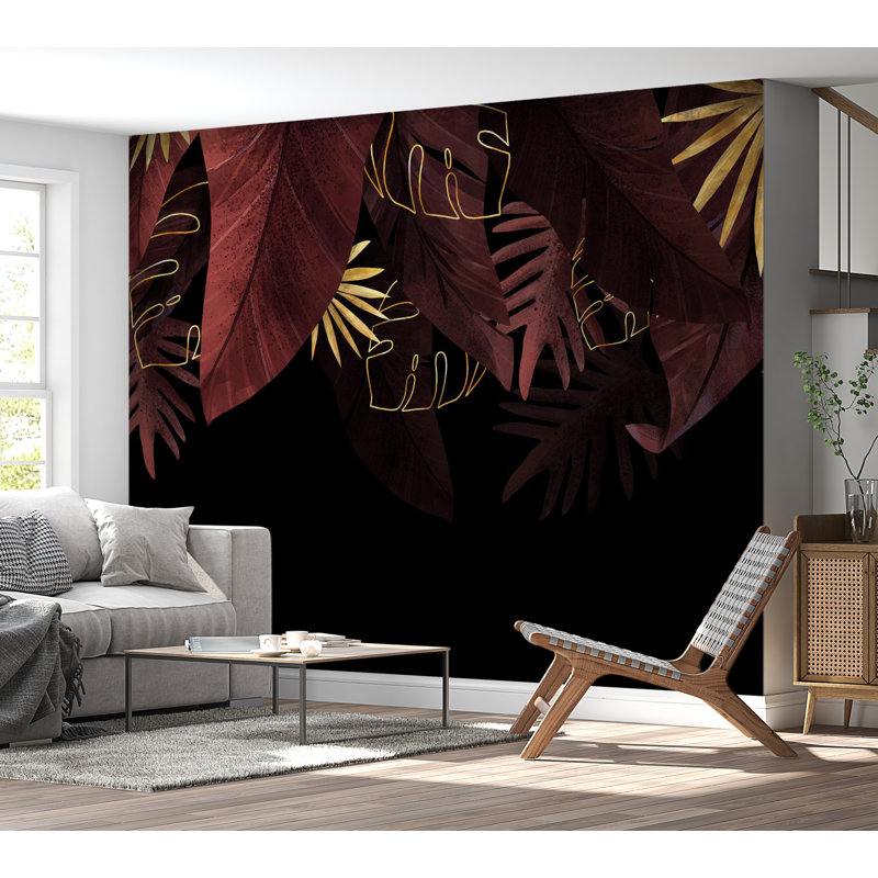 Murale auto-adhésive Brandol, Rouge, L 96 po x l 135 po