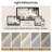 Chenille Upholstered L-Shaped Modular Sofa with Movable Ottoman-536928043