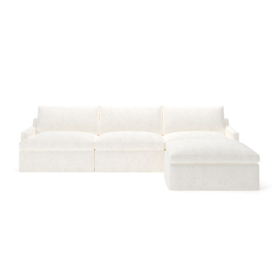 Wrenley 4-Piece Slipcovered Modular Sectional
