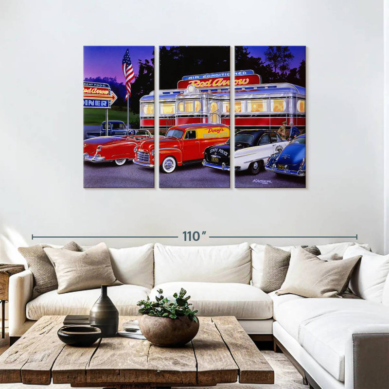 Mehar Red Arrow Diner, 48" H x 74" W
