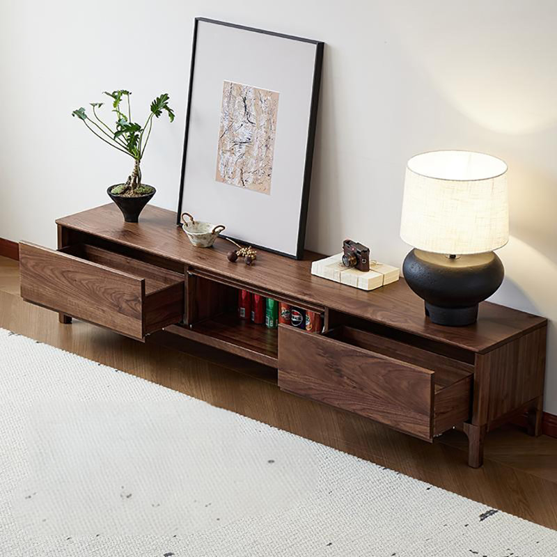 Armoire de plancher en noyer noir, 78.7"