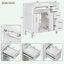 Meuble-lavabo moderne avec lavabo en résine-466268893