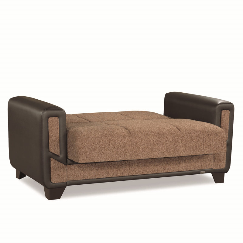 Causeuse convertible avec rangement Primenest Plusecraft Collection, Brun