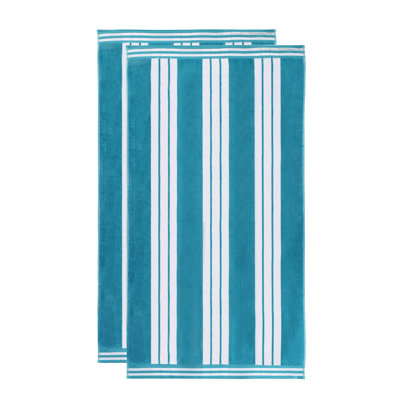 Chira Oversized Stripe Cabana 100% Cotton Beach Towel