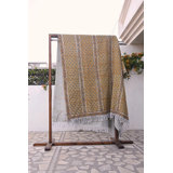 Block print quilt, throw and blanket for couch and bedding, Indian Fabric quilt, king size handmade quilt