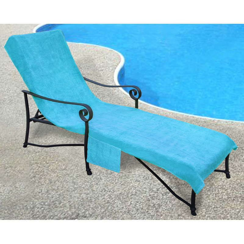 Serviette de plage, Bleu piscine