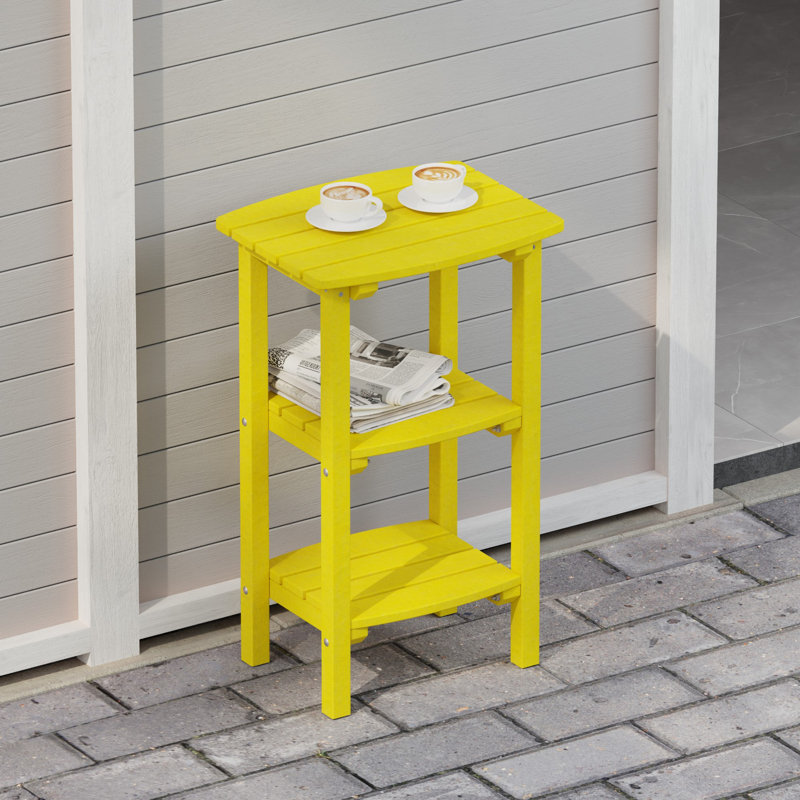 Table d'appoint Classic à 3 tablettes, Jaune citron