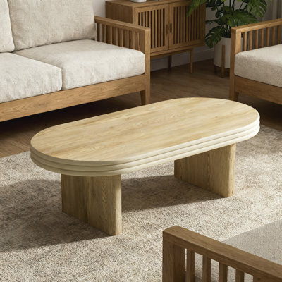 Table basse ovale moderne Mid Century pour le salon, le bureau et la maison
