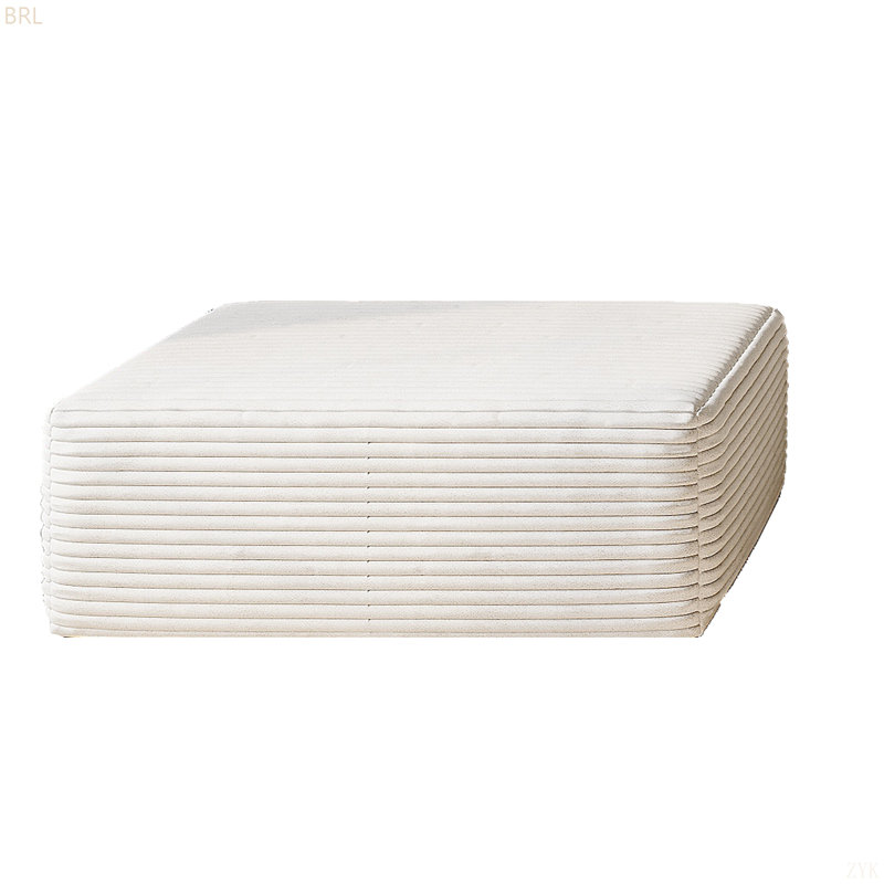 37.40"Sofa Ottoman ,No Assembly Required,White