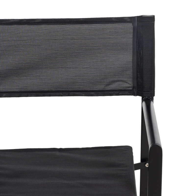 Patio Dining Armchair, Black