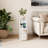 Solid Wood Nightstand with Raised Edge Top, Sliding Shelf, Cable Cutout & Skirting Board Clearance-559546590-559707863