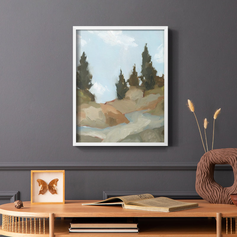 Reproduction d'art encadrée West Trail, Blanc, H 10 po x l 8 po