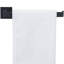 Porte-serviettes noir en acier inoxydable