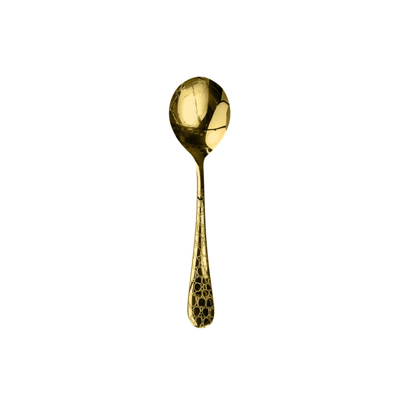 Coccodrillo Soup Spoon, Gold, 24